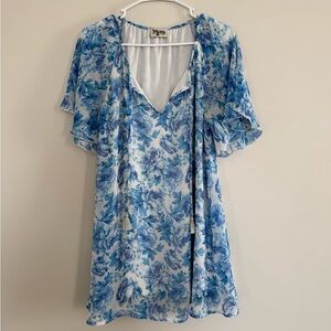 Show Me Your MuMu Blue and White Tunic